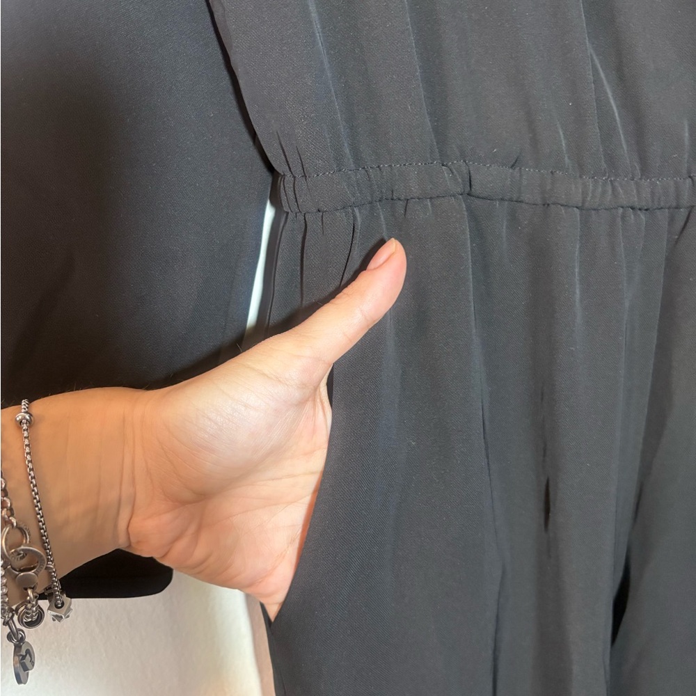 H&M Faux Wrap Black Jumpsuit - Picture 4 of 7